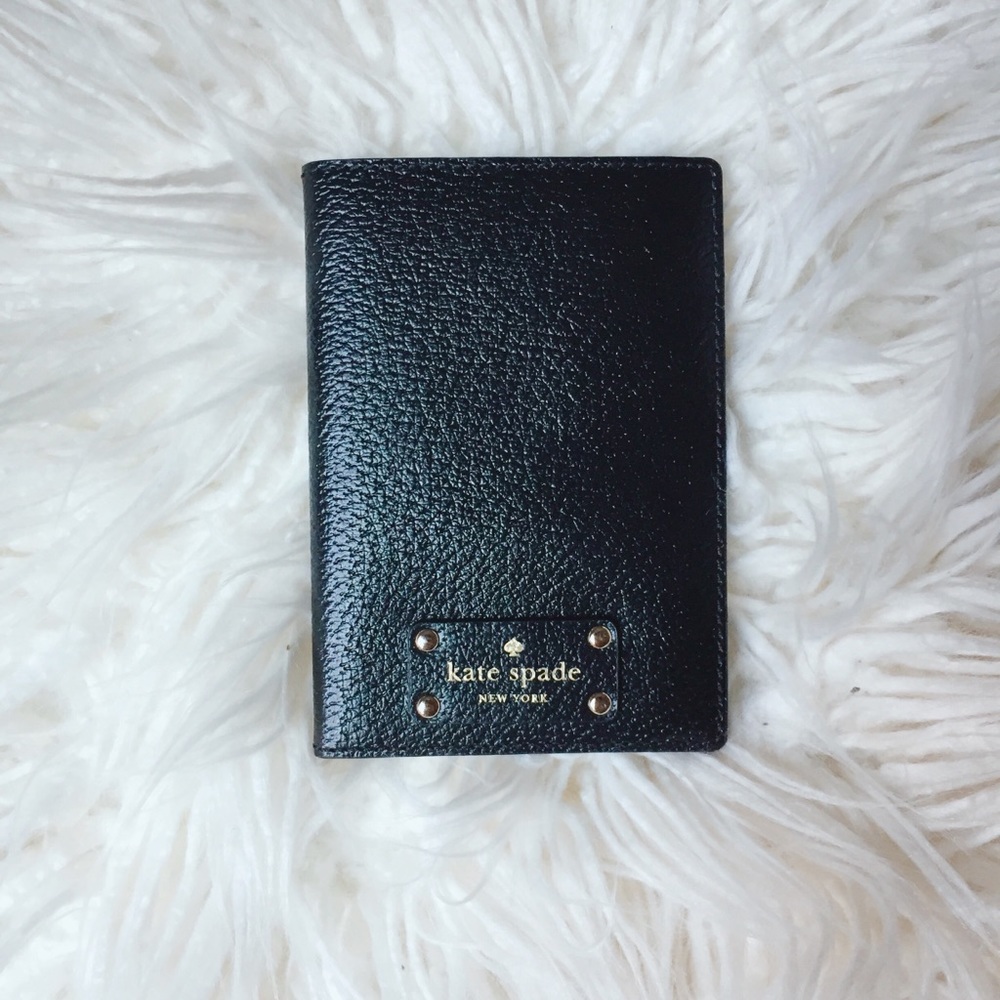 Kate Spade Black Passport Holder